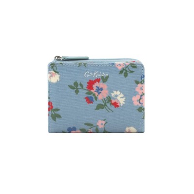 Тонкий карманный кошелек Summer Floral Light Blue